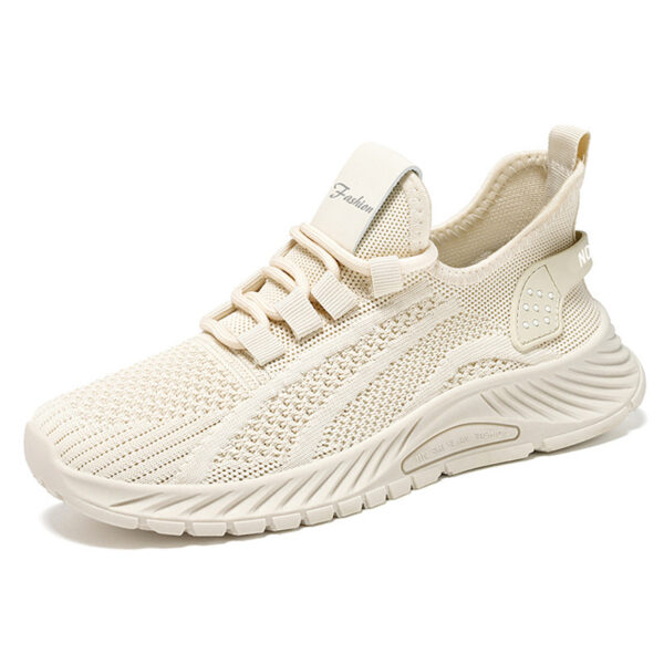 Fashion Casual Sports Shoes Women Lace Up Flat Shoes Lightweight Breathable Running Mesh Sneakers - Image 9