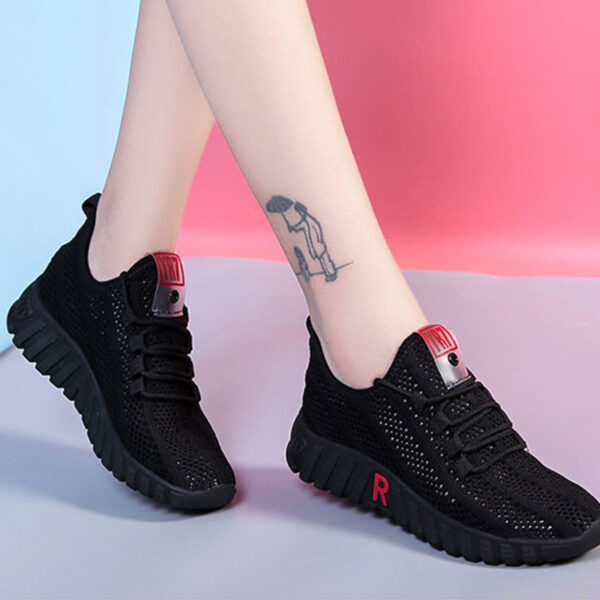Women Tennis Shoes Bottom Sneakers Gym Female Sport Walking Breathable Mesh Women Sneakers Lightweight Sports Running Shoes - Image 4
