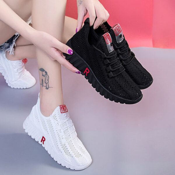 Women Tennis Shoes Bottom Sneakers Gym Female Sport Walking Breathable Mesh Women Sneakers Lightweight Sports Running Shoes - Image 2