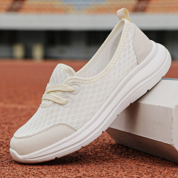 Lace-up Mesh Sneakers Fashion Sports Shoes Women Solid Cozy Flats Shoes - Image 8