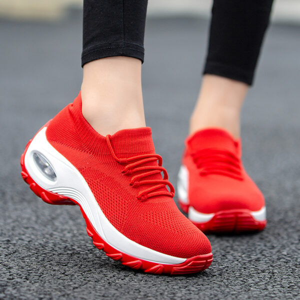 Sports Women Flying Knit Socks Shaking Shoes - Image 8