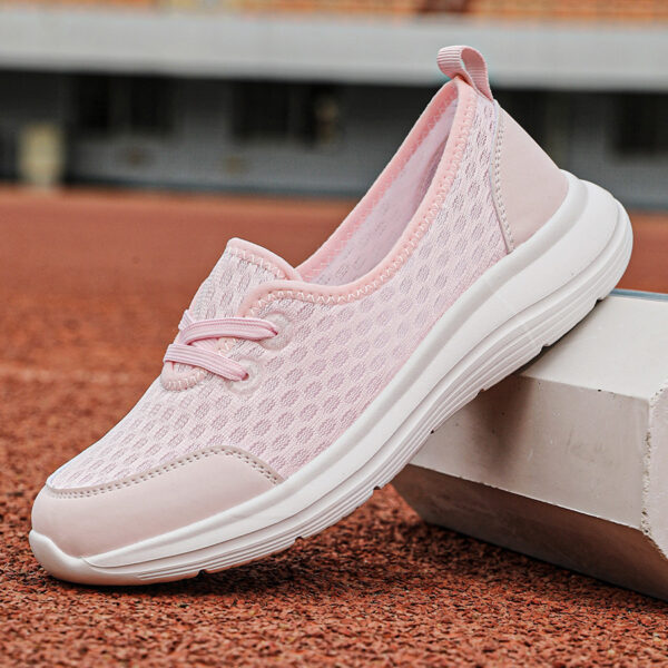 Lace-up Mesh Sneakers Fashion Sports Shoes Women Solid Cozy Flats Shoes - Image 10