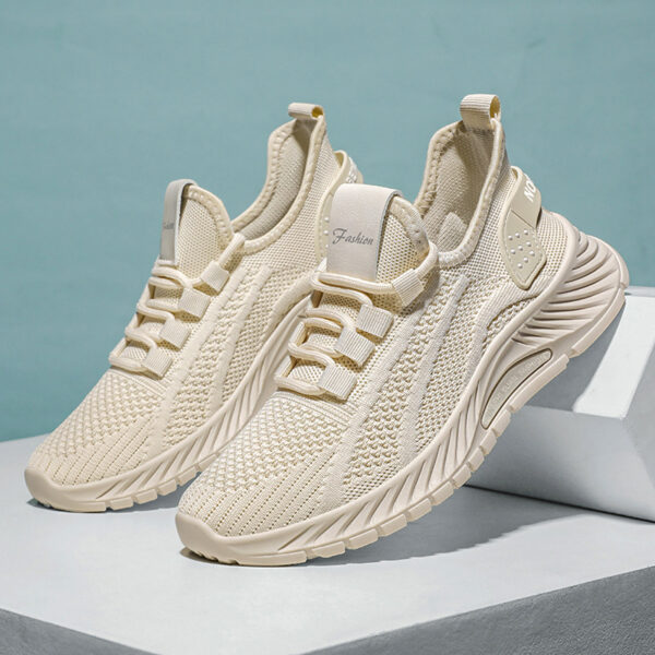 Fashion Casual Sports Shoes Women Lace Up Flat Shoes Lightweight Breathable Running Mesh Sneakers - Image 10