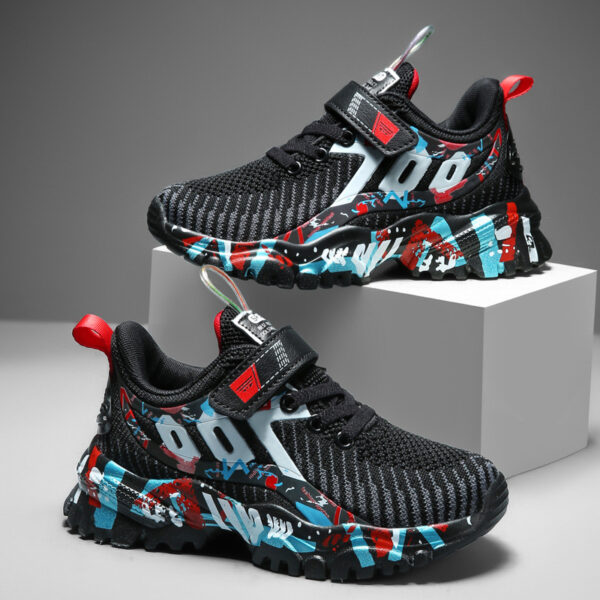 Big Kids Breathable Mesh Shoes Fashion Casual Kids Sports Shoes Summer - Image 2