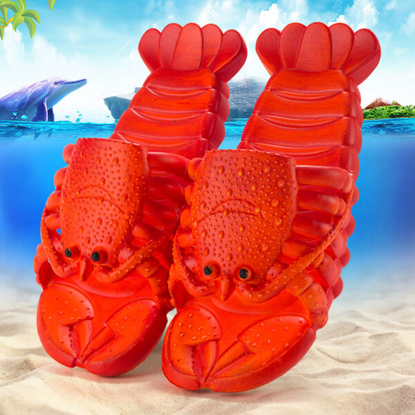 Cute Lobster Slippers For Kids Women Men Summer Beach Shoes - Image 4