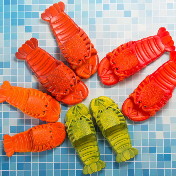 Cute Lobster Slippers For Kids Women Men Summer Beach Shoes - Image 7