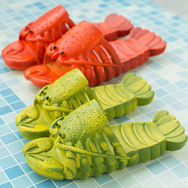 Cute Lobster Slippers For Kids Women Men Summer Beach Shoes - Image 6